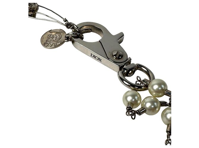 Christian Dior Collana con moschettone Dior Homme x Judy Blame 20AW Argento Bianco - vista 7