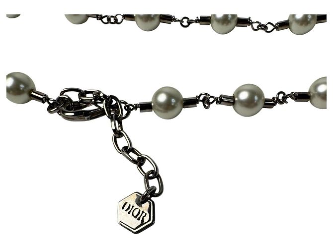 Christian Dior Collana con moschettone Dior Homme x Judy Blame 20AW Argento Bianco - vista 8