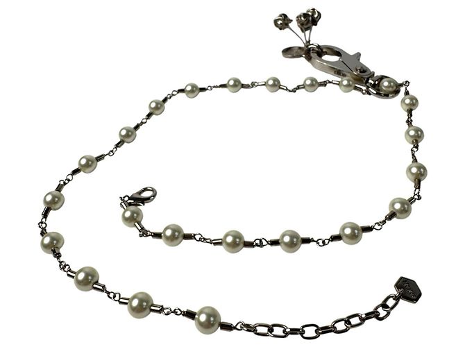 Christian Dior Collana con moschettone Dior Homme x Judy Blame 20AW Argento Bianco - vista 9