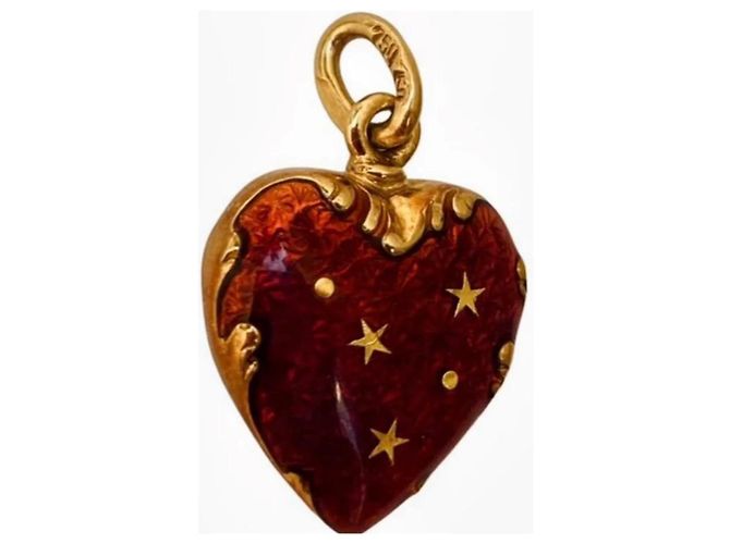 Charm Faberge Heart Rosso D'oro - vista 2