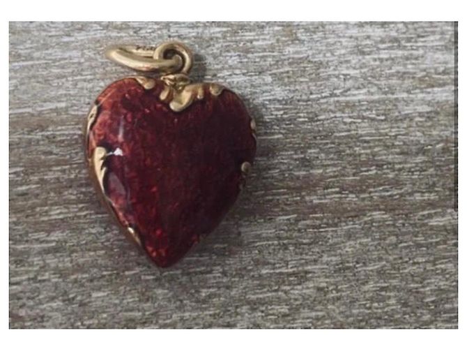 Charm Faberge Heart Rosso D'oro - vista 5