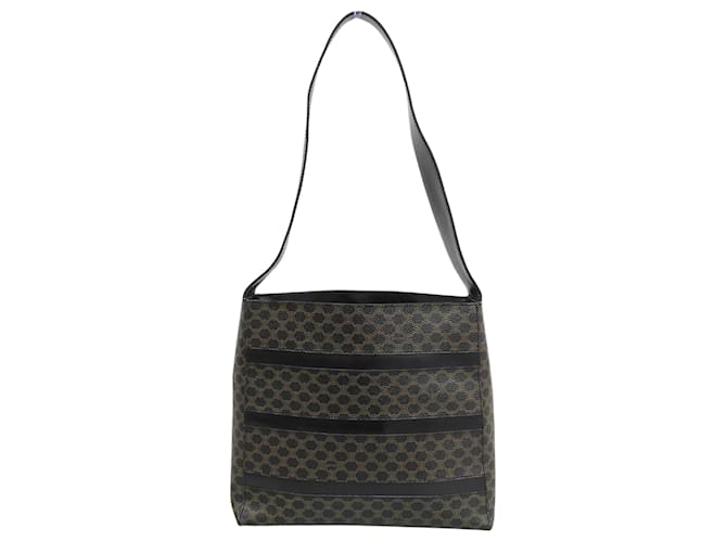 Céline Borsa a una spalla Celine Macadam Pattern Marrone - vista 2