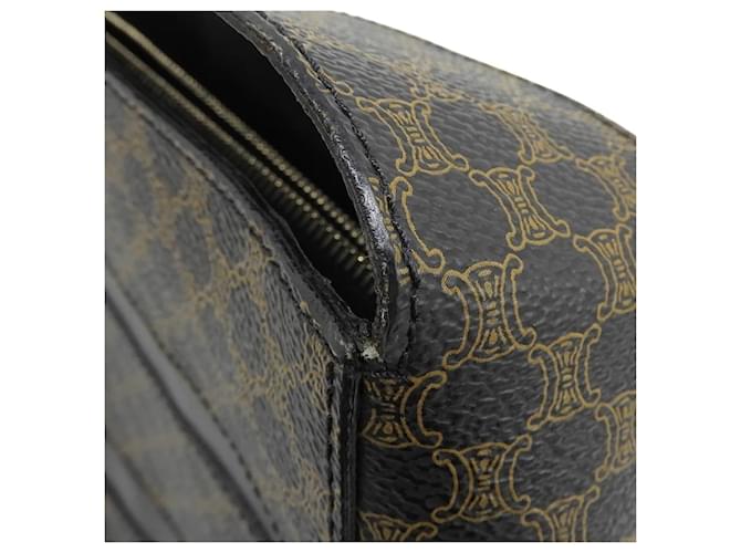 Céline Borsa a una spalla Celine Macadam Pattern Marrone - vista 8