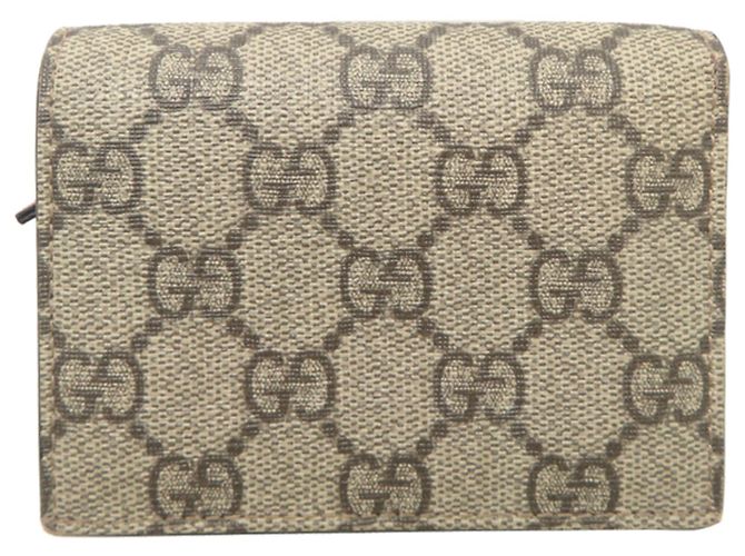 Cartera compacta Gucci GG Supreme Cherry Beige - vista 2