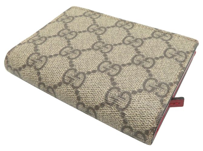 Cartera compacta Gucci GG Supreme Cherry Beige - vista 4