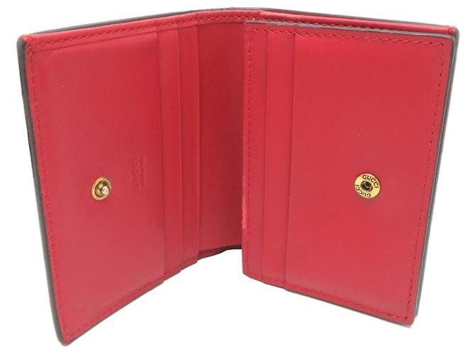 Cartera compacta Gucci GG Supreme Cherry Beige - vista 5