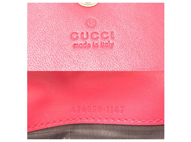 Cartera compacta Gucci GG Supreme Cherry Beige - vista 8