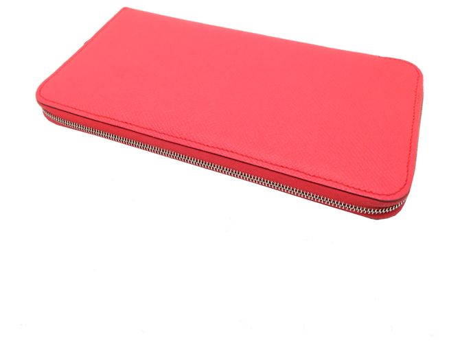 Cartera larga Azap Hermès en Epsom Rose Texas - vista 4