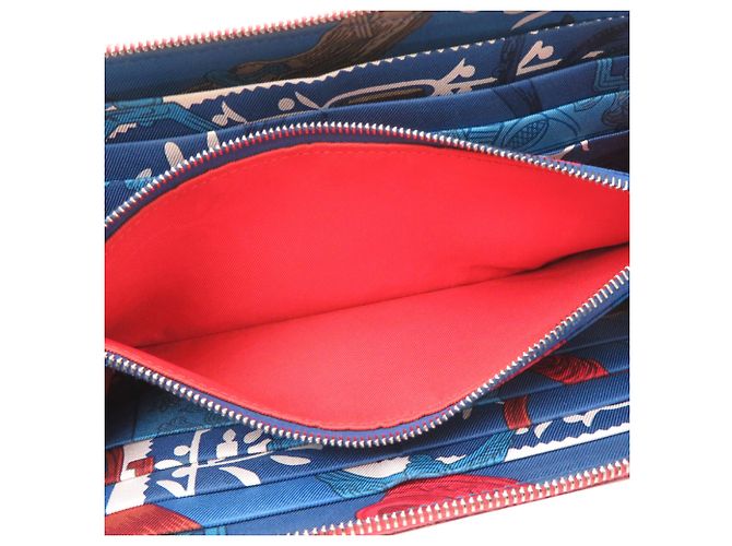 Cartera larga Azap Hermès en Epsom Rose Texas - vista 6