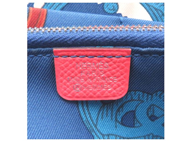 Cartera larga Azap Hermès en Epsom Rose Texas - vista 7