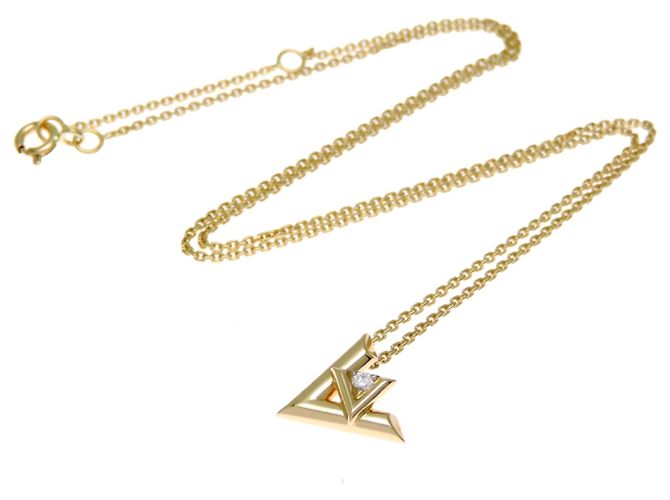 Collana con pendente Louis Vuitton LV Vault One PM D'oro - vista 6