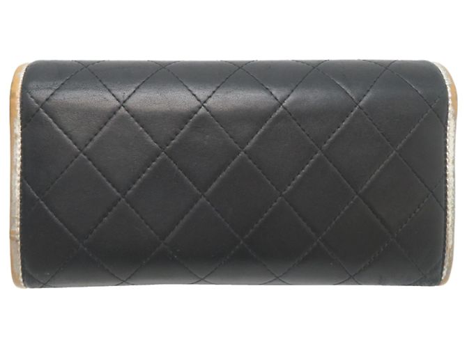 Cartera Bi-fold Matelassé Chanel Negro - vista 2