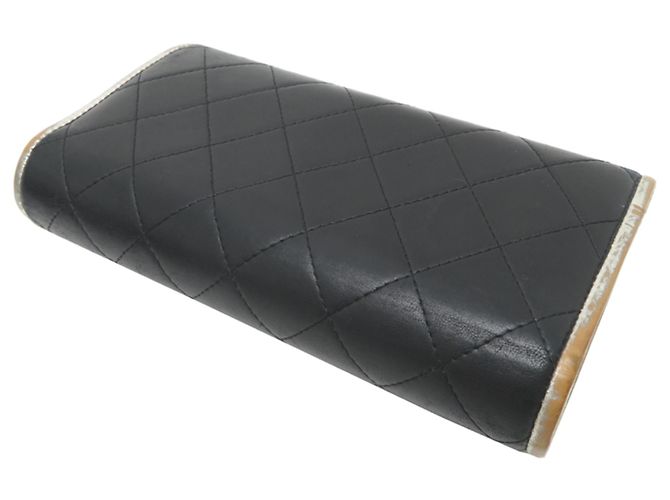 Cartera Bi-fold Matelassé Chanel Negro - vista 4