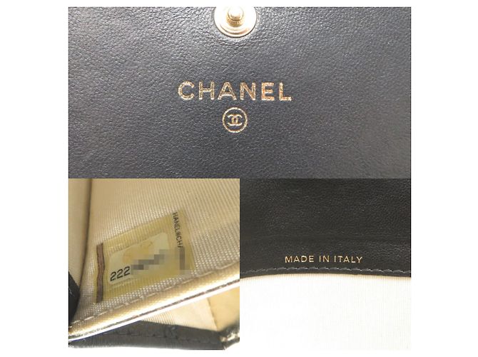 Cartera Bi-fold Matelassé Chanel Negro - vista 7