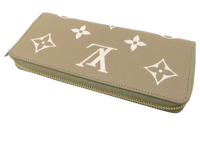 Cartera larga Clemence para mujer Louis Vuitton Crudo Caqui - vista 4