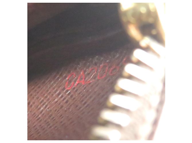 Monedero Louis Vuitton Damier Canvas Castaño - vista 8