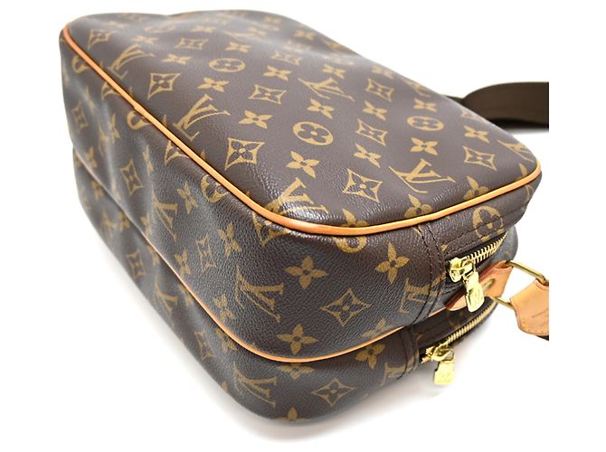 Borsa a tracolla Louis Vuitton Reporter PM Marrone - vista 3