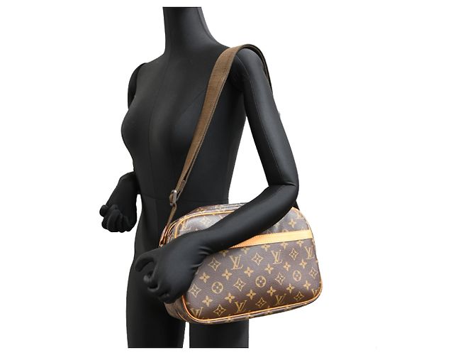 Borsa a tracolla Louis Vuitton Reporter PM Marrone - vista 9