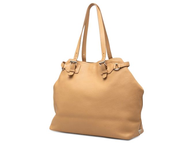Tote Prada Marrone Vitello Daino Cammello - vista 2