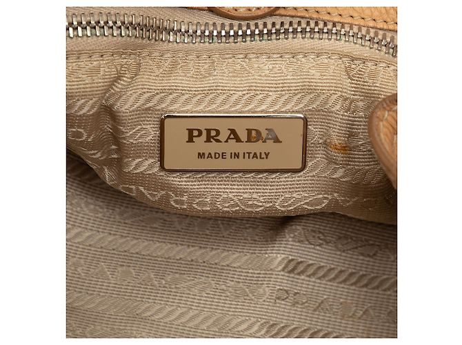 Tote Prada Marrone Vitello Daino Cammello - vista 5