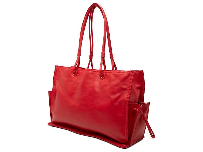 Tote LOEWE in pelle rossa con borchie Rosso - vista 2