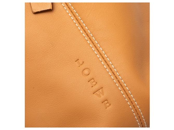 Borsa a mano LOEWE in pelle di vitello marrone Caramello - vista 5