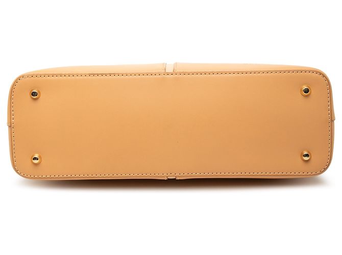 Borsa a tracolla in pelle marrone Burberry Caramello - vista 3