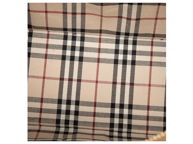 Borsa a tracolla in pelle marrone Burberry Caramello - vista 4