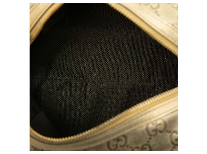 Neceser Gucci Gold Metallic Guccissima Dorado - vista 4