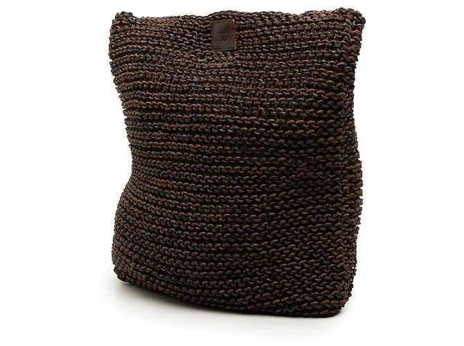 Chanel Shoulder Bag Brown CC Strickkalbsleder Braun Dunkelbraun - Ansicht 2