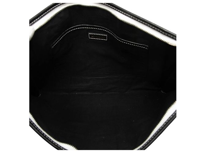 Clutch Bazar a righe in agnello multicolore Balenciaga - vista 4