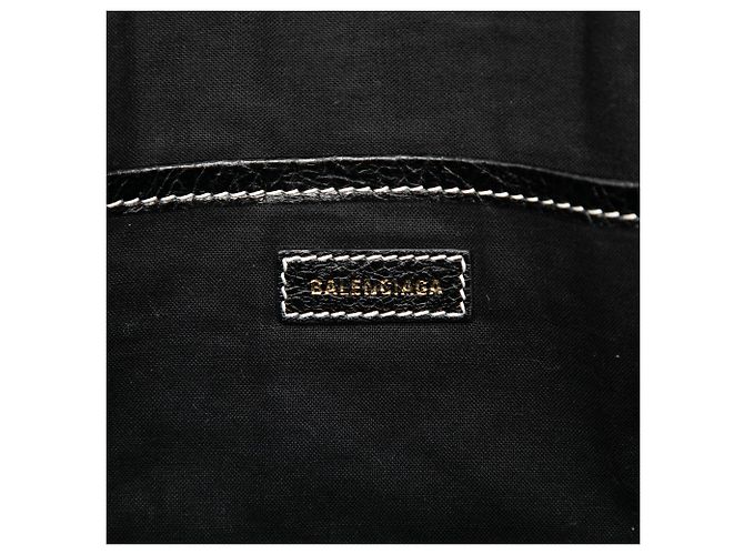 Clutch Bazar a righe in agnello multicolore Balenciaga - vista 5