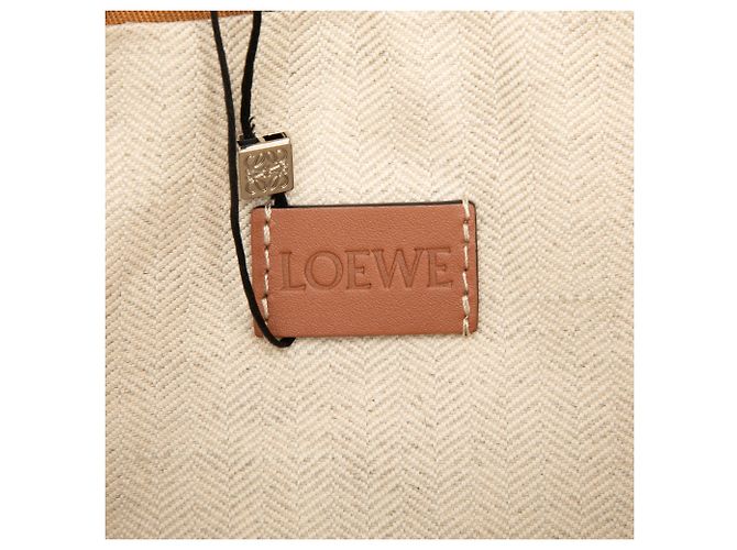 Pochette con coulisse LOEWE Orange Canvas Floral Print - vista 5