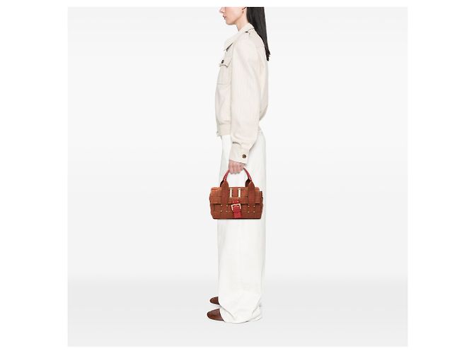 Borsa Fendi Brown Zucca Canvas Crossword Marrone - vista 6