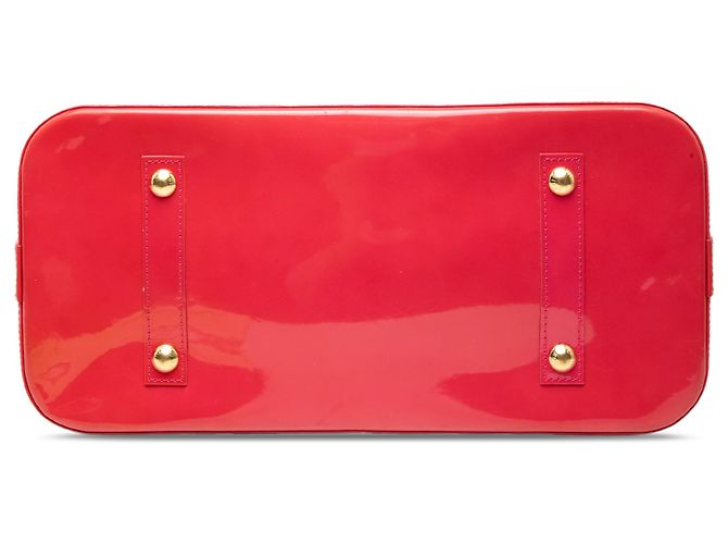 Louis Vuitton Alma GM Vernis Monogram Rosso - vista 3