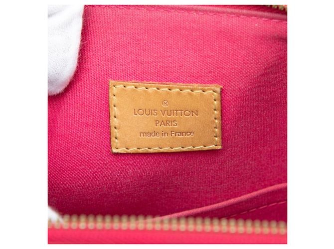 Louis Vuitton Alma GM Vernis Monogram Rosso - vista 5