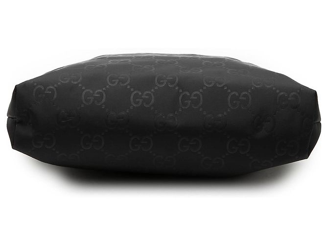Borsa a tracolla Gucci in nylon GG nero - vista 3
