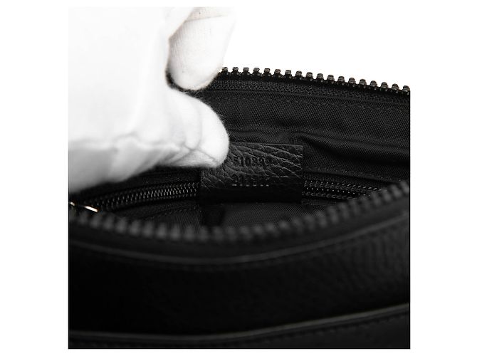 Borsa a tracolla Gucci in nylon GG nero - vista 6