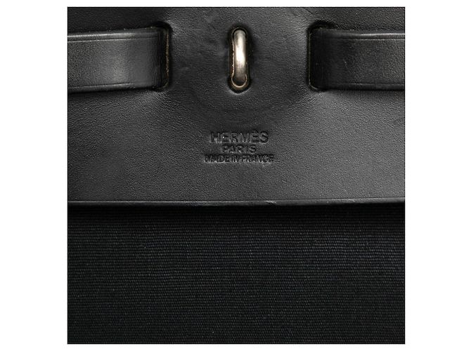 Hermès Black Toile Herbag TGM Schwarz - Ansicht 5