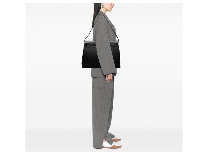 Hermès Black Toile Herbag TGM Schwarz - Ansicht 7