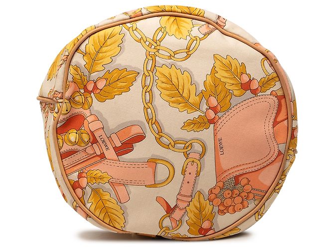 LOEWE Beige Botanical Printed Canvas Backpack - view 3