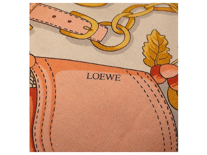 LOEWE Beige Botanical Printed Canvas Backpack - view 5