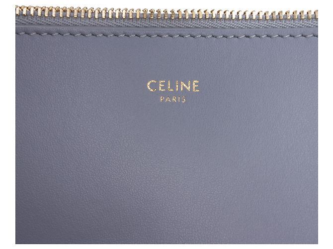Céline Celine Bucket 16 aus glattem Kalbsleder in Grau Größe Medium Braun Anthrazitgrau - Ansicht 5