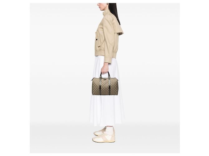 Borsa Boston Joy GG Supreme beige media di Gucci - vista 7