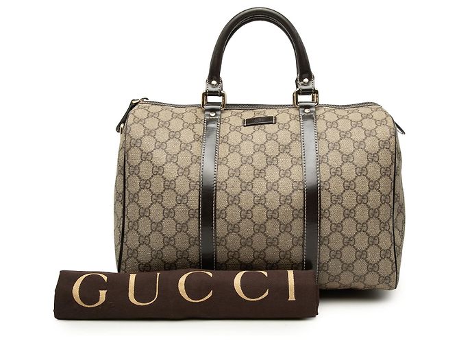 Borsa Boston Joy GG Supreme beige media di Gucci - vista 8