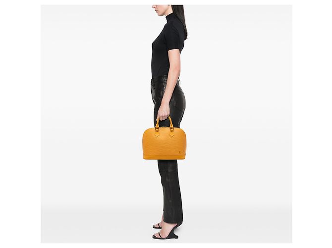 Louis Vuitton Orange Epi Alma PM Arancione - vista 7