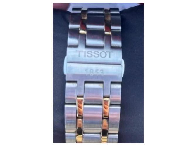 Relógio Tissot Powermatic 80 em aço inoxidável e ouro Branco Dourado - vista 6