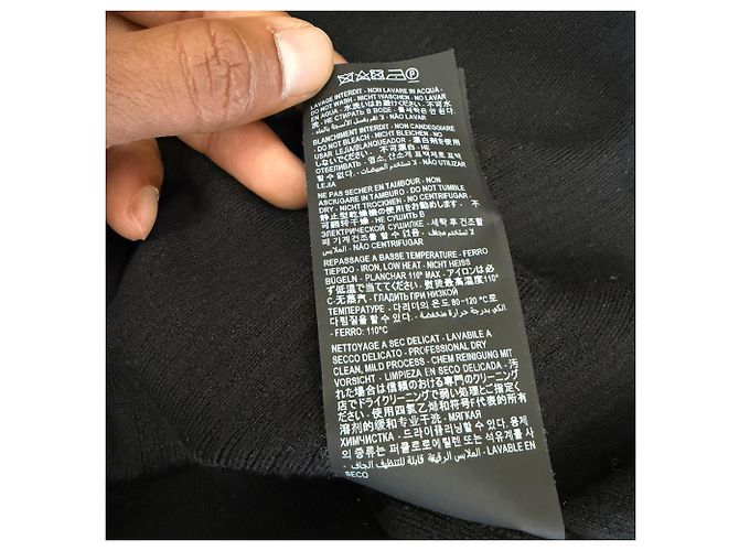 Saint Laurent Rippstrick-Rollkragenpullover aus schwarzer Wolle - Ansicht 9