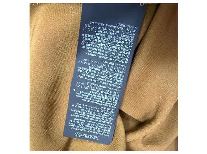 Camicetta Saint Laurent in seta marrone con spalle imbottite - vista 10