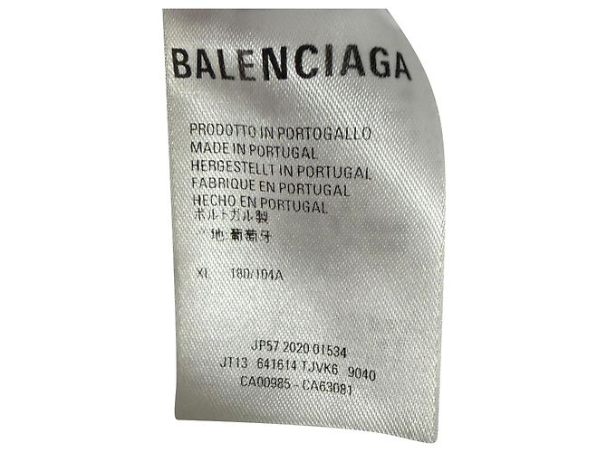 Camiseta oversized con estampado Balenciaga en algodón blanco Crudo - vista 11